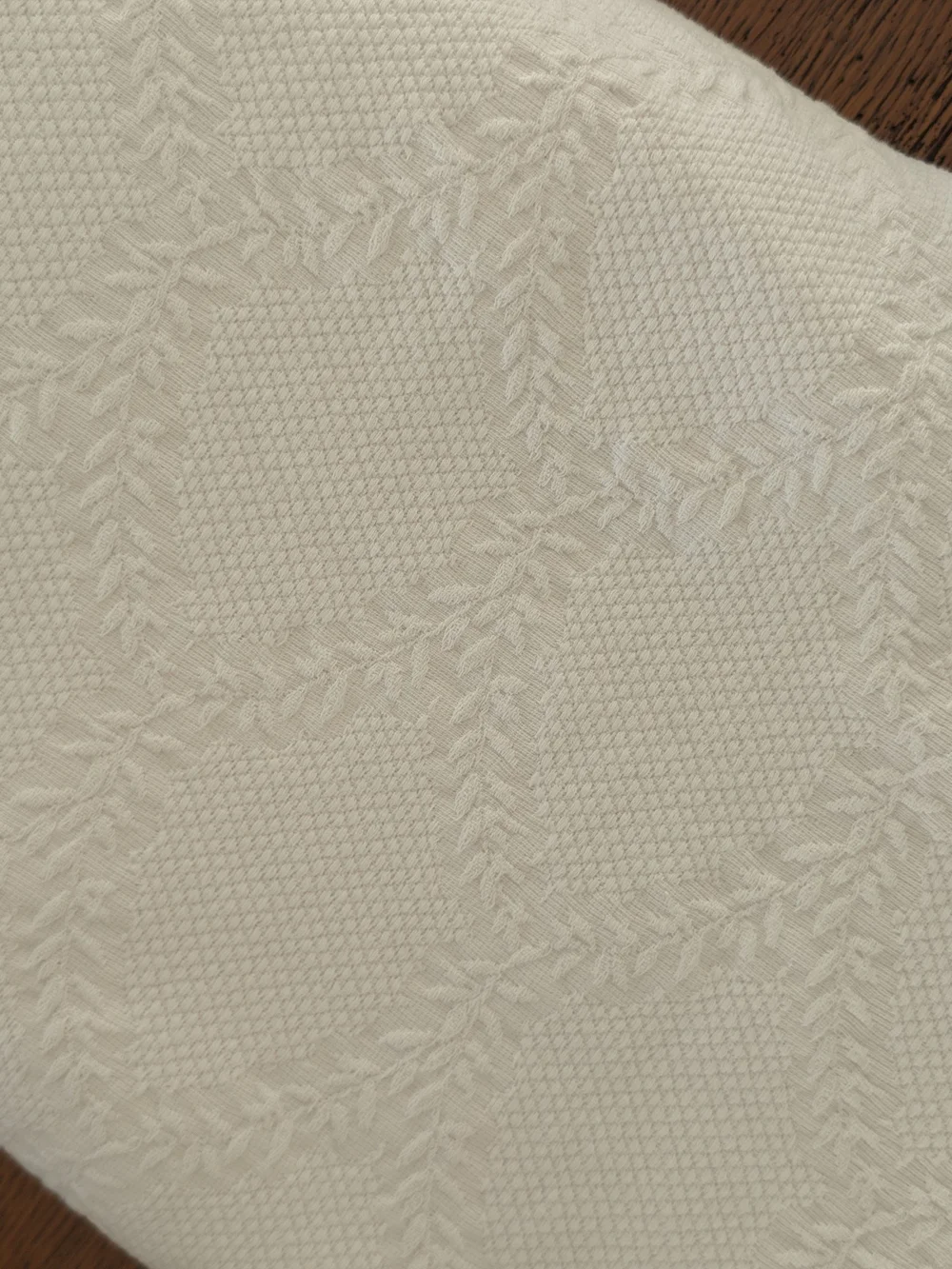The Company Store White Matelasse Coverlet - Twin Size